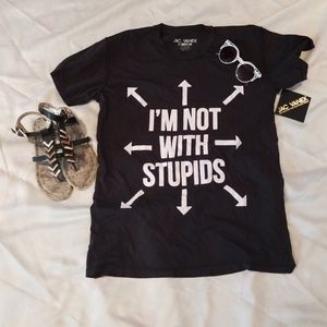 *SALE* NWT Jac Vanek I'm not with stupids shirt